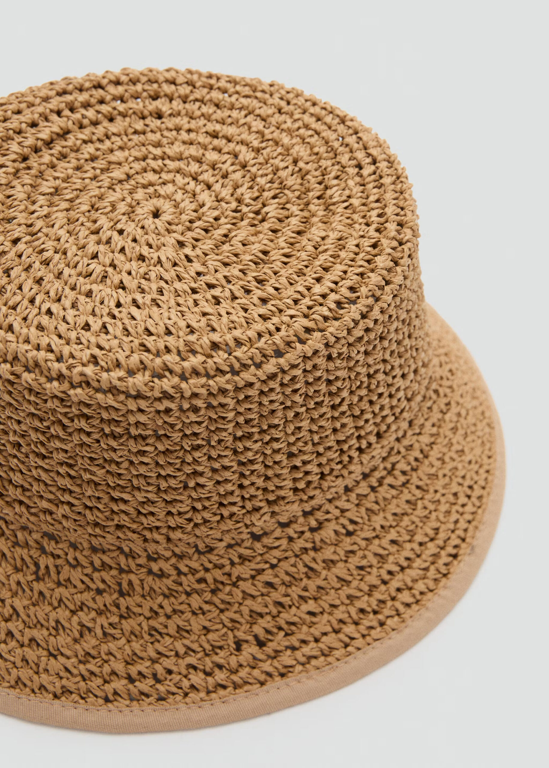 Natural fibre bucket hat