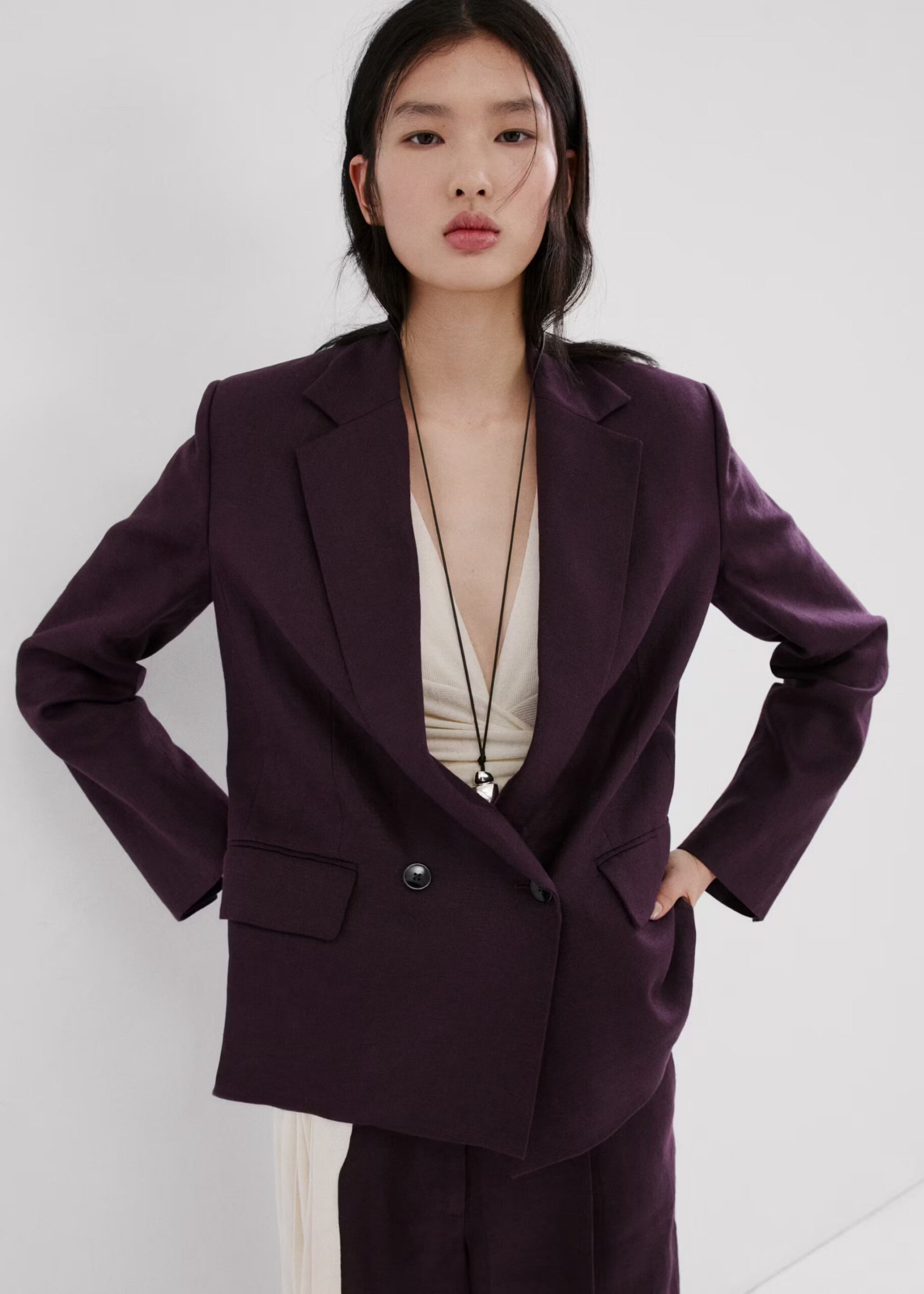Linen suit jacket